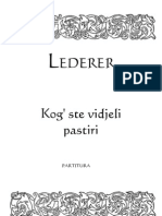 Lederer Kog Ste Vidjeli Pastiri OP