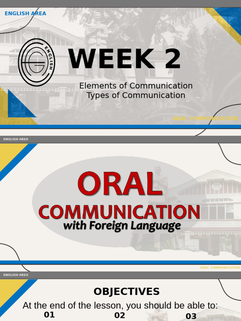 Oral Communication PPT Midterm Week 2 | PDF