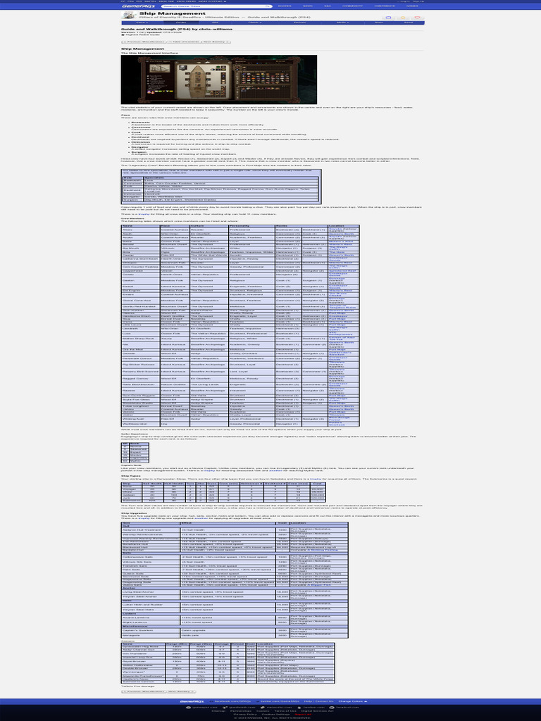 Ship Management Pillars of Eternity II_ Deadfire Ultimate Edition