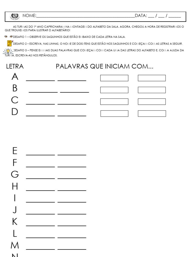 Alfabeto Ilustrado Pdf