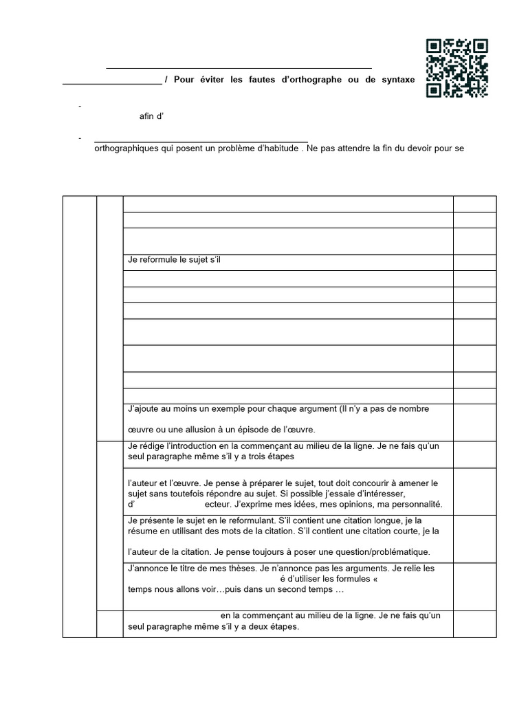 Fiche Methode Dissertation Pas A Pas | PDF | Sujet (Grammaire) | Phrase