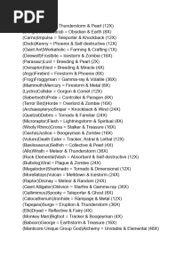 Unique Ark Creatures List