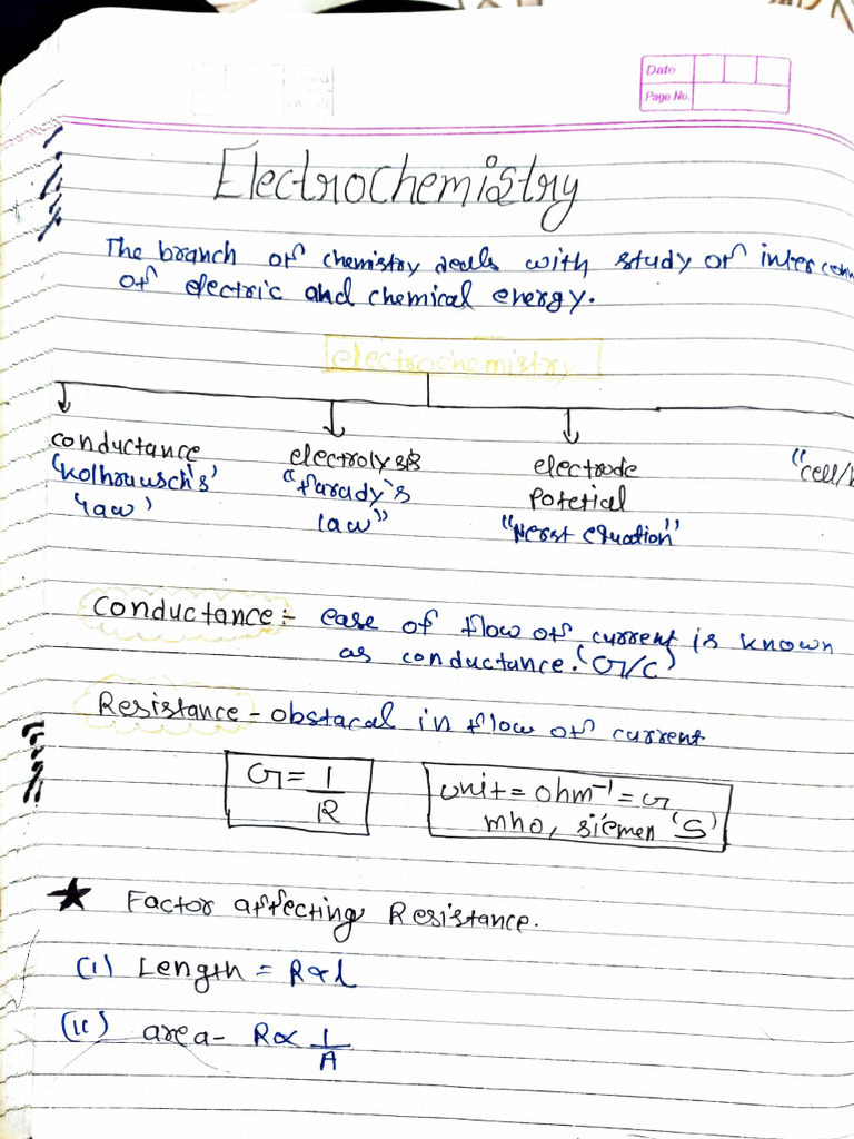 Electro Chemistry | PDF
