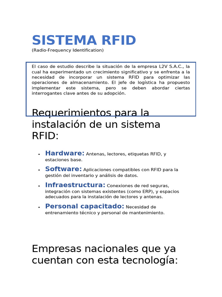 Sistema Rfid | PDF