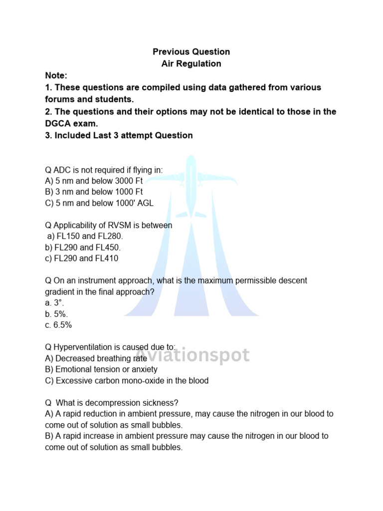 Air Regs @aviationspot | PDF | Instrument Flight Rules | Visual Flight ...