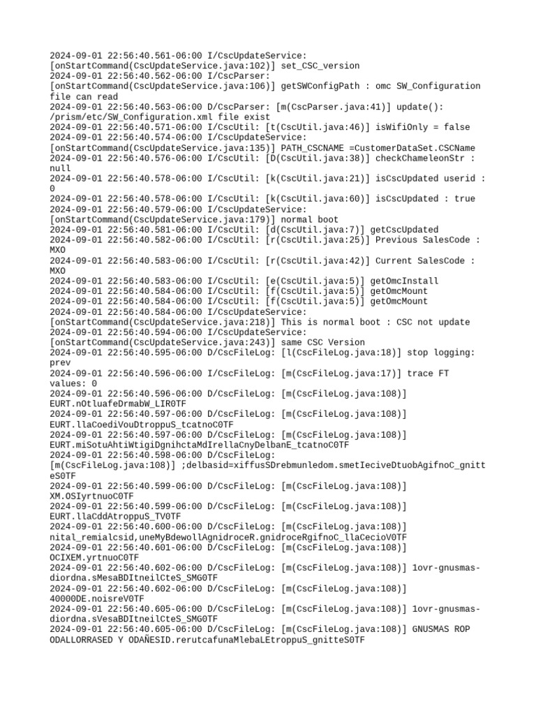 Prev CSC Log | PDF