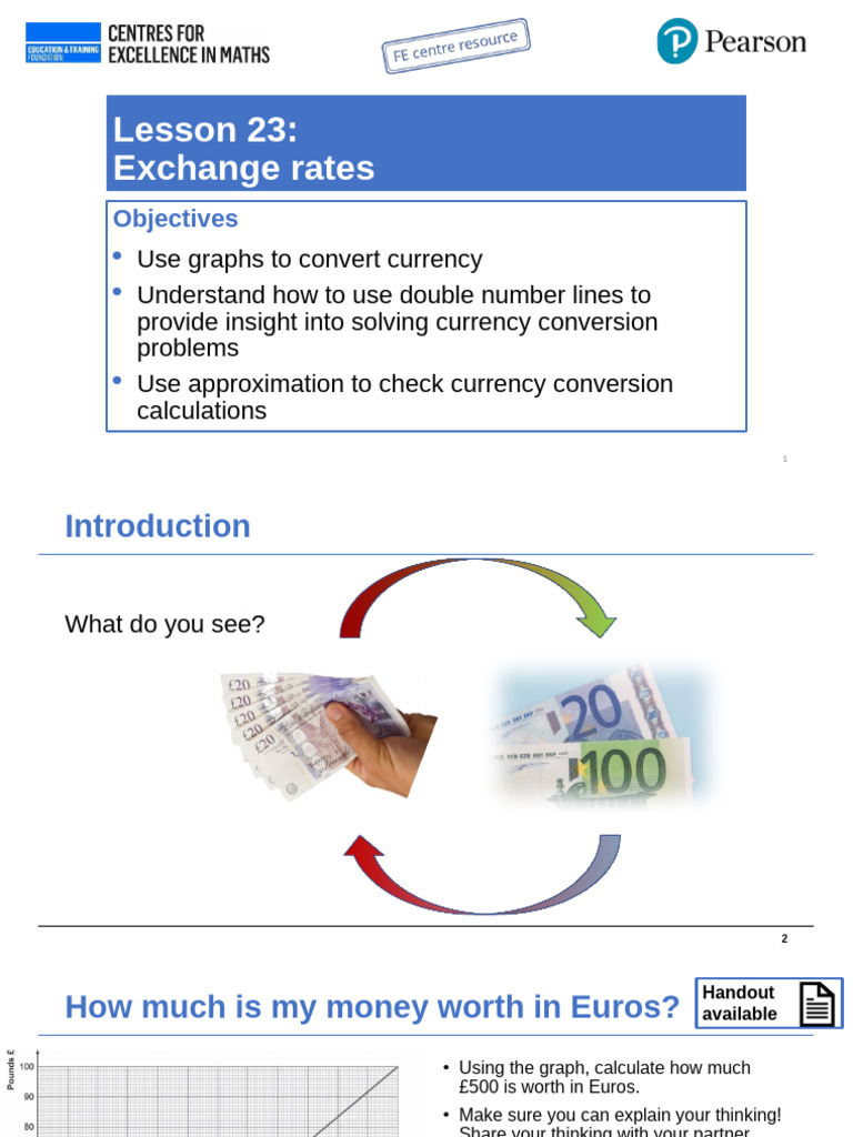 GCSE L23 ExchangeRates Slides Final | PDF