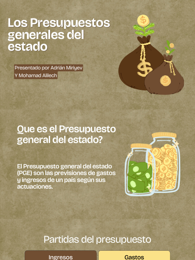 Los Presupuestos Generales Del Estado | PDF