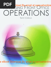 Ebook (EPUB) Managing Front Office Operations 10e Michael Kasavana