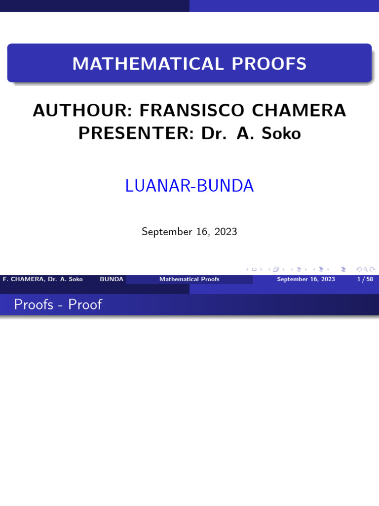 Presentation Proofs | PDF