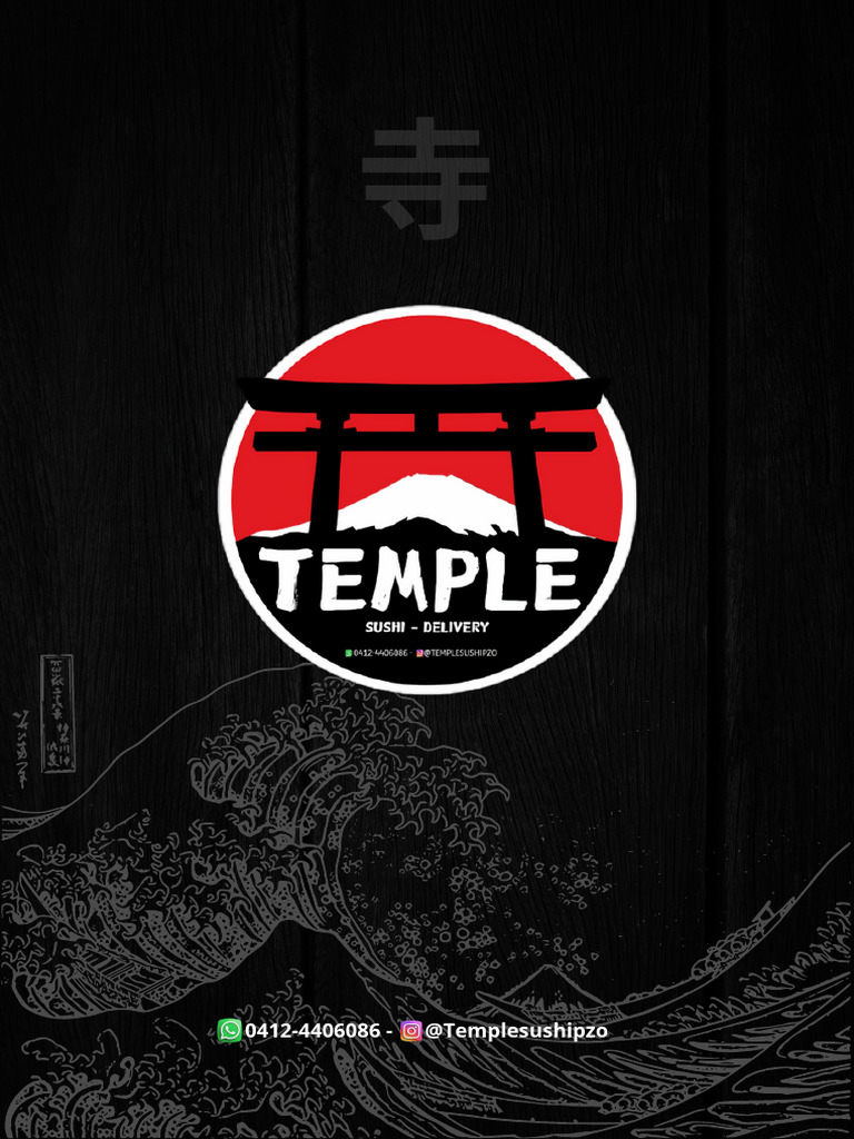 Menú - Temple Sushi Delivery Nuevo | PDF