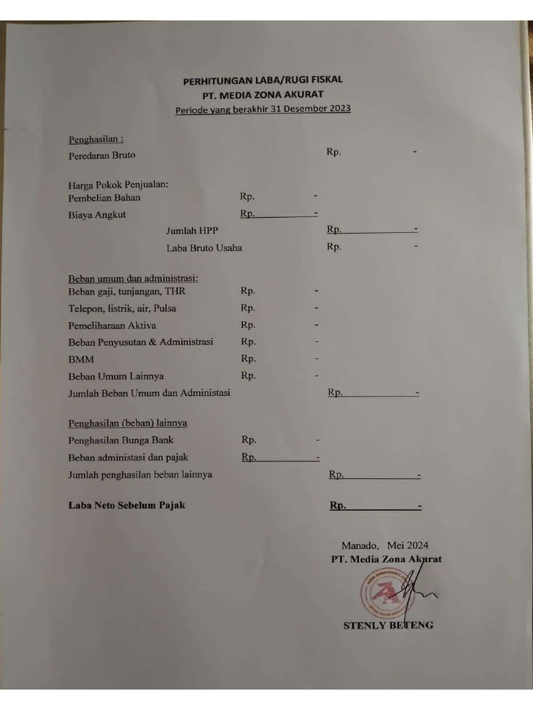 Laba Rugi | PDF