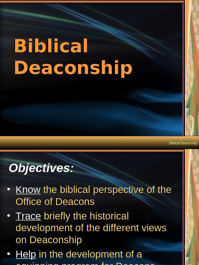 Biblical Deaconship | PDF