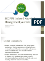 Scopus Knowledge Management Presentation