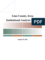 Linn County Iowa Institutional Analysis Report August 2011