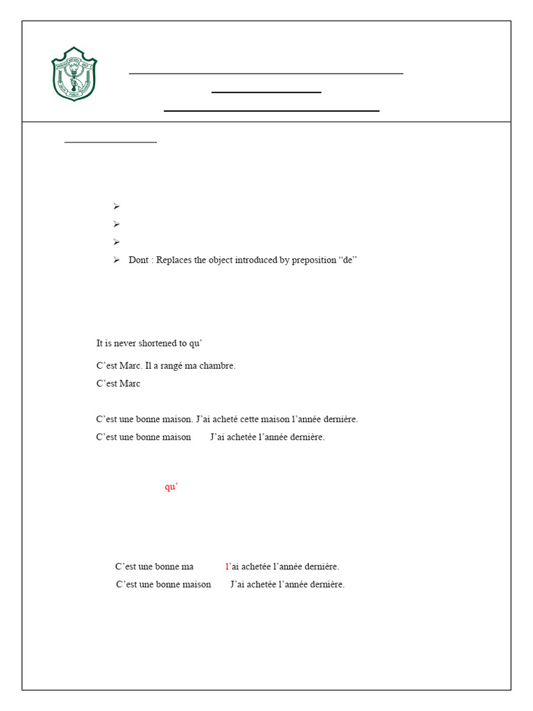 Lecon 3 - Notes | PDF