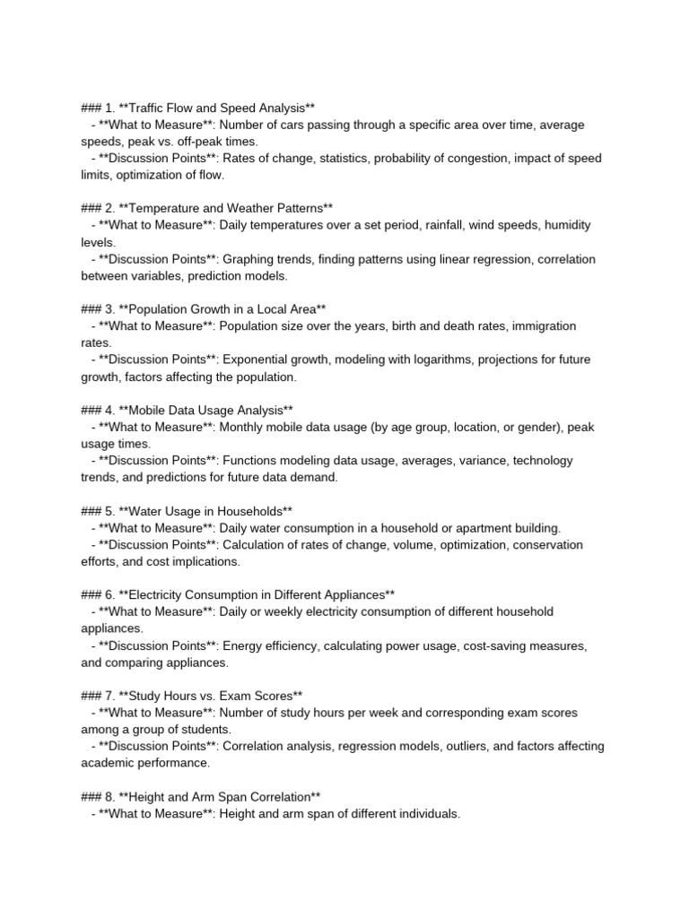 Add Maths SBA Ideas | PDF