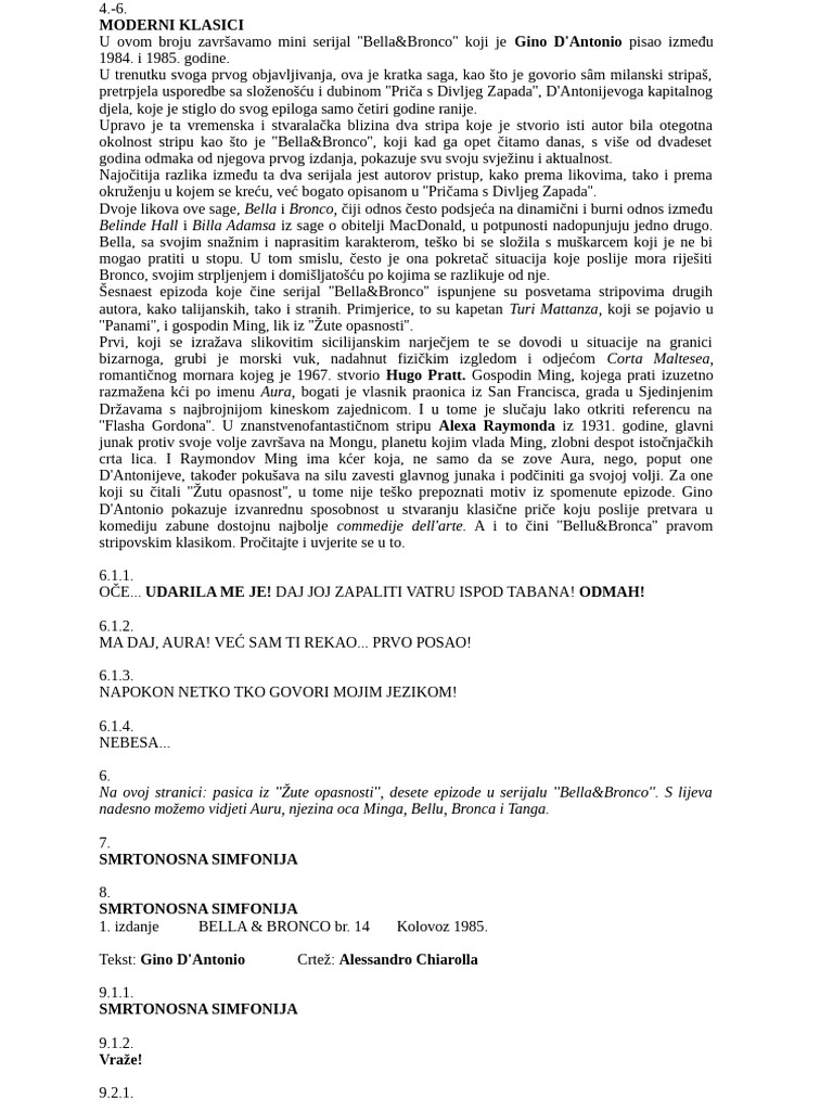Bella&Bronco 05. Smrtonosna Simfonija - Crvena Staza - Mesilla | PDF
