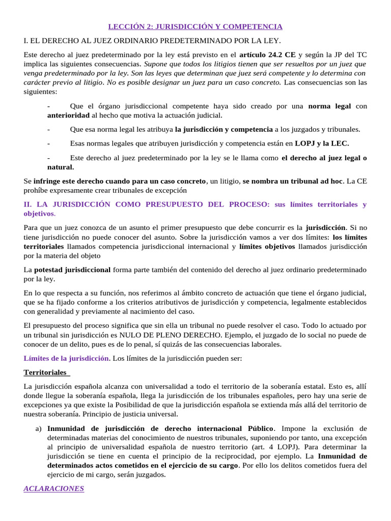 Lección 2 | PDF | Jurisdicción | Ciencias sociales