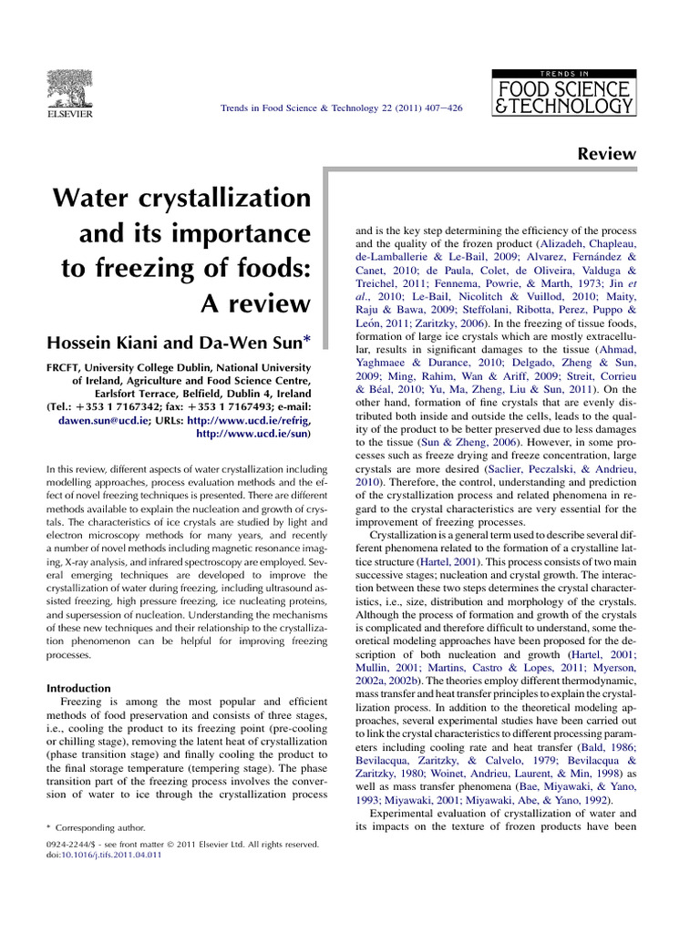 Water crystallization | PDF