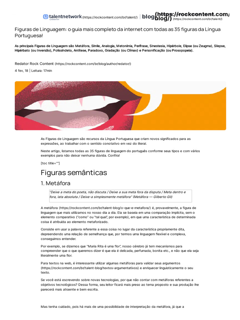 35 Figuras de Linguagem o Guia COMPLETO Com As Principais | PDF
