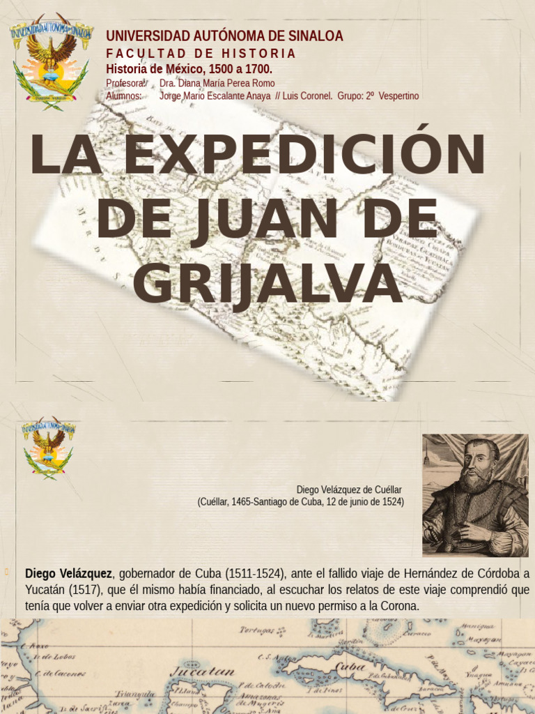 La Expedición de Juan de Grijalva - 10 0ct 2022 | PDF