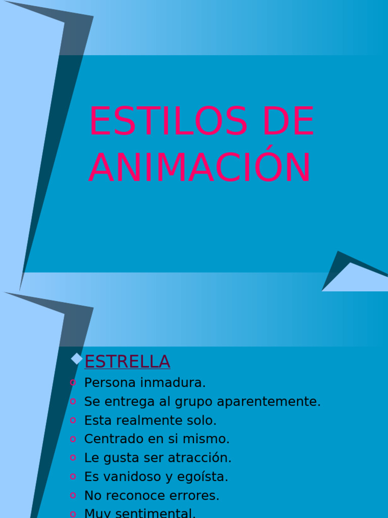3-Estilos de Animación | PDF