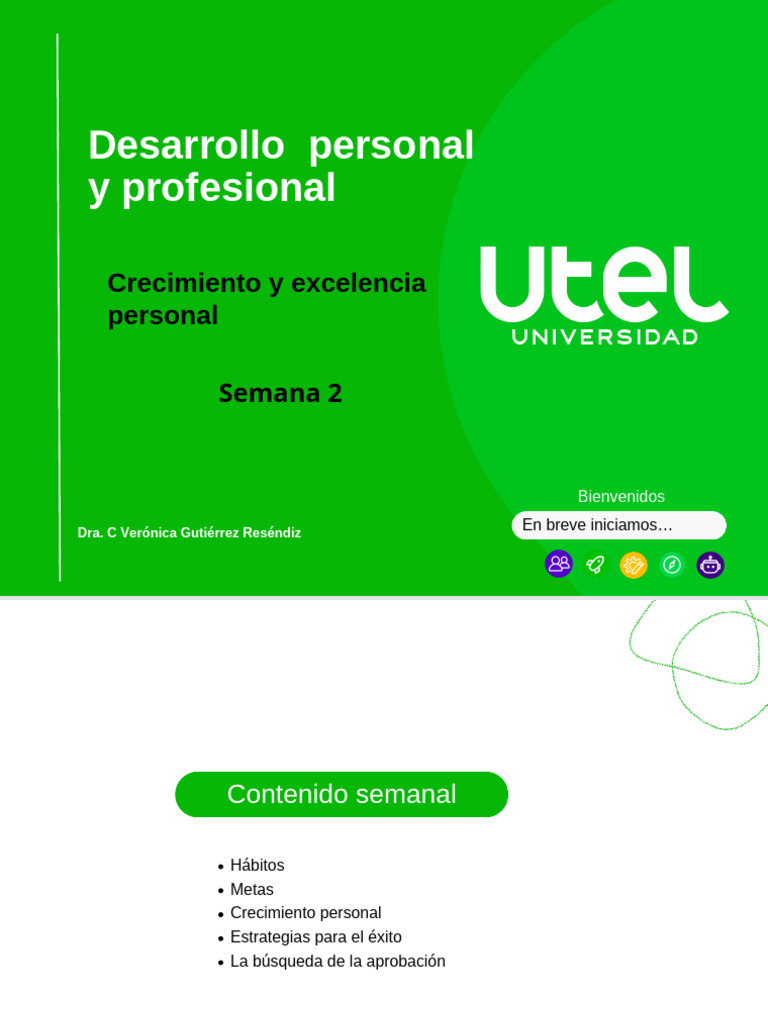 Semana - 2 - Crecimiento y Excelencia Personal | PDF