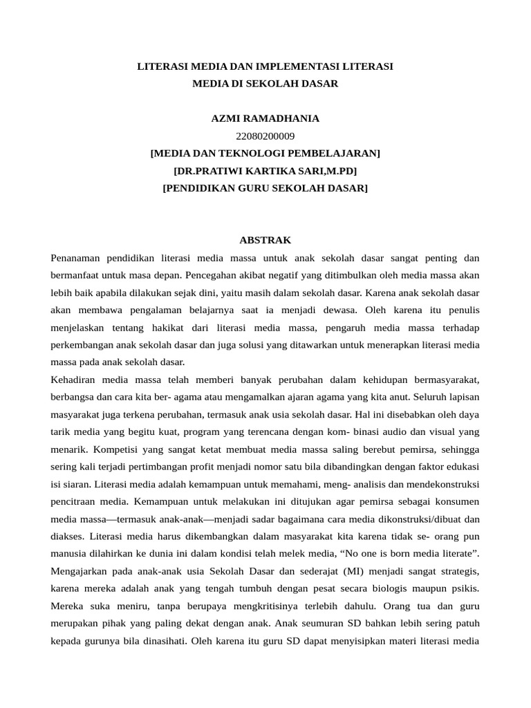 PAPER MEDIA UTS AZMI 2 Edit | PDF