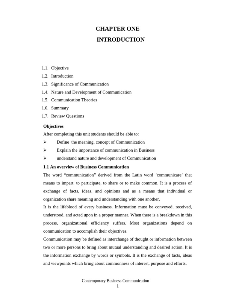 Importance of Business Communication | PDF | Communication | Career ...