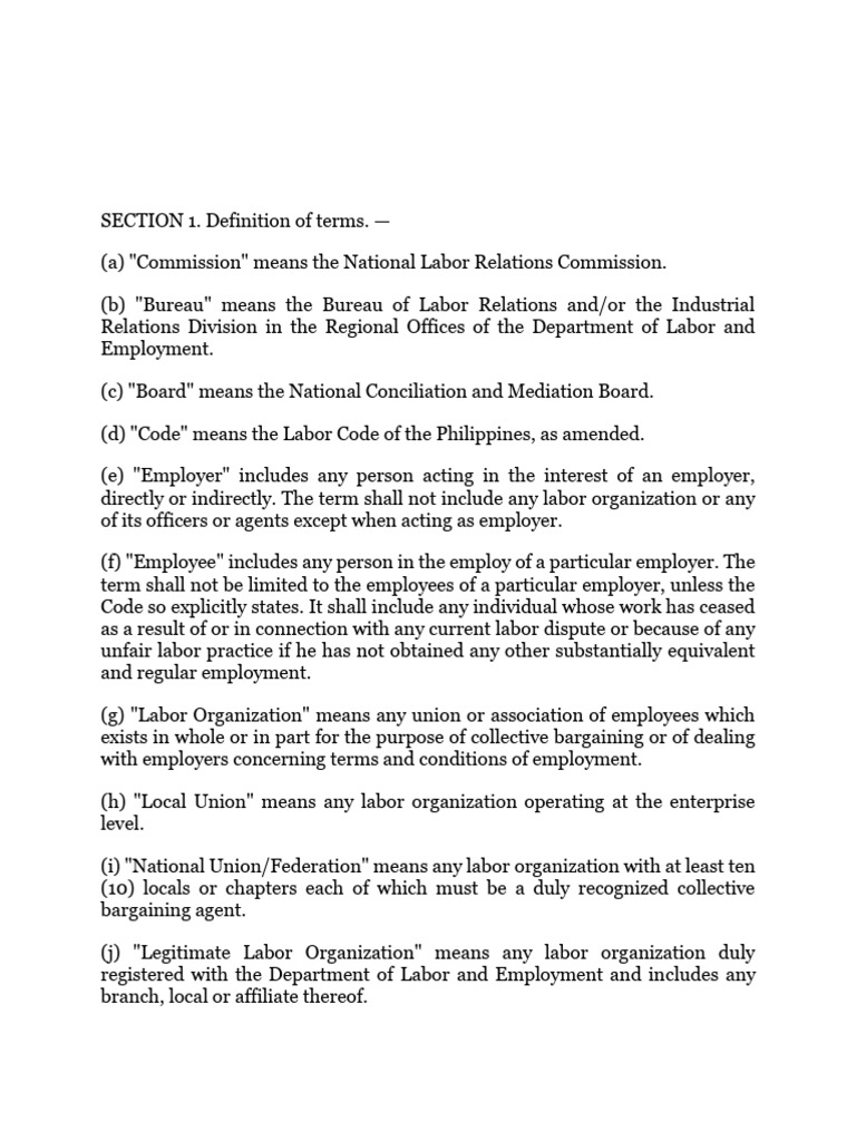 Labor Law Terms Explained | PDF | Employment | Strike Action