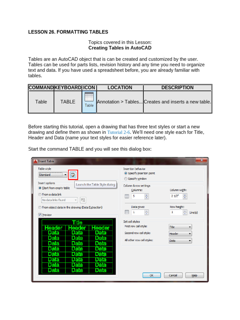 Lesson 26. Formatting Tables | PDF | Spreadsheet | Software Engineering