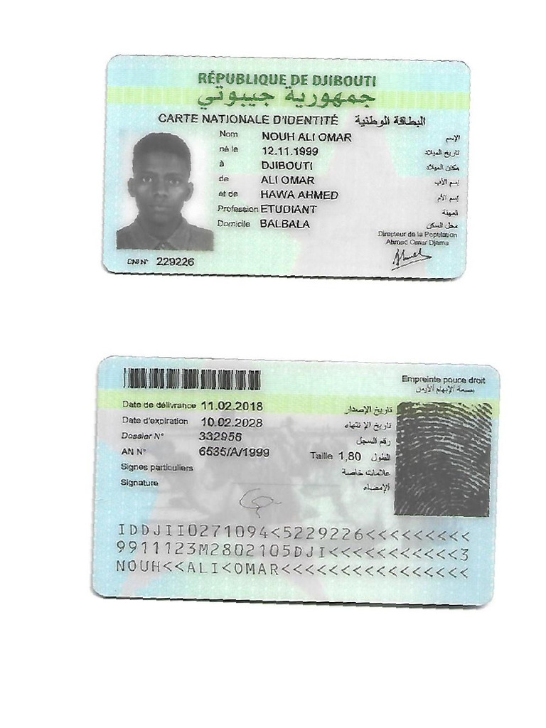 Carte D'indentite | PDF