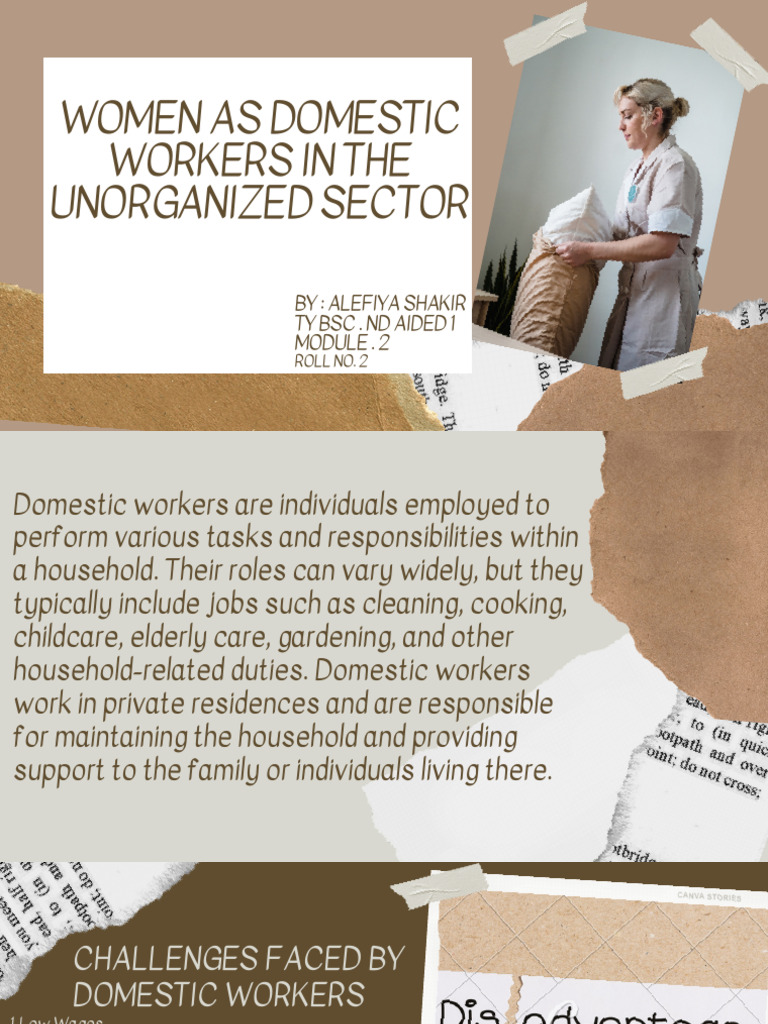 Domestic Workers in The Unorganized Sector | PDF