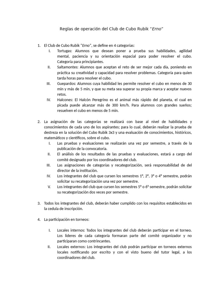 6 reglas de operacion del cubo rubik pdf