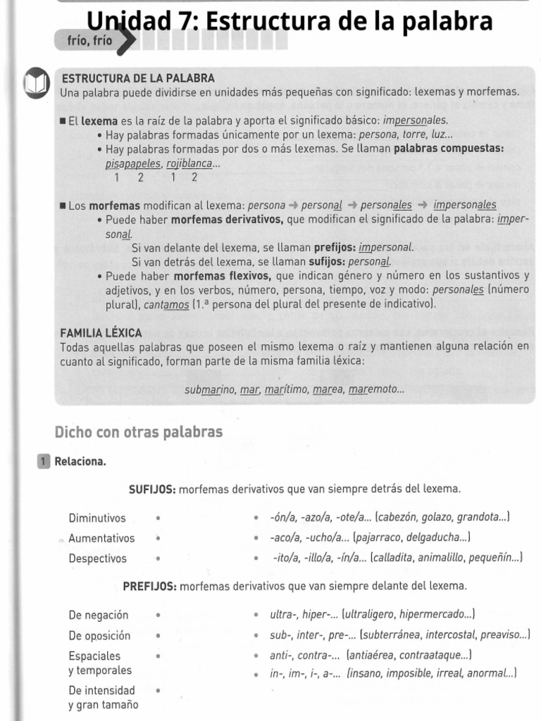 Estructura de La Palabra 02 | PDF