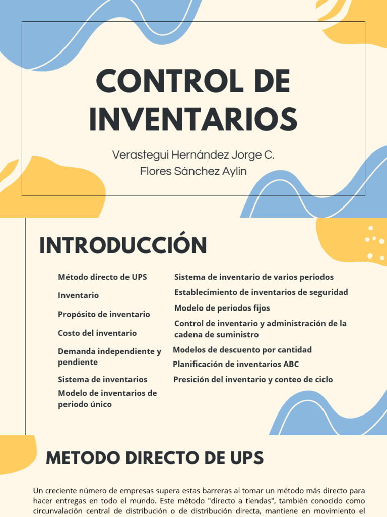 Control de Inventarios Logística | PDF | Logística | Cadena de suministro