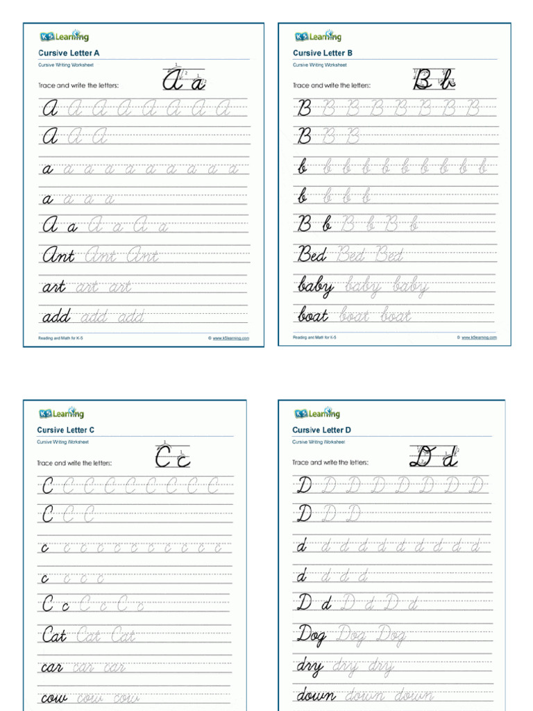 Alphabet Cursive | PDF