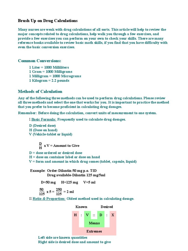 Worksheets Dosage Calculation Worksheets all grade worksheets dosage calculation practice drug calculations dose biochemistry