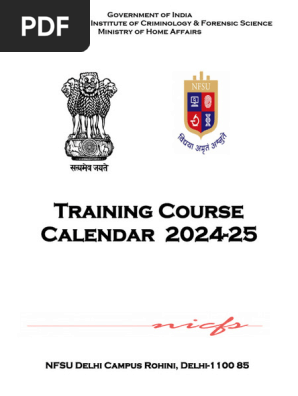 RPS Training Calendar of Courses 2024-25