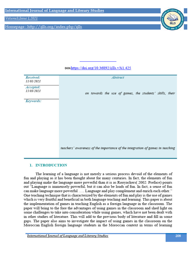 Yasser, Modified Article | PDF | Learning | Foreign Language