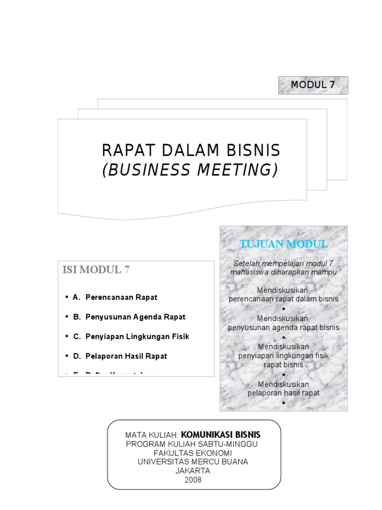 Contoh Rapat Bisnis Perencanaan Dan Logistik Rapat Barisan Contoh