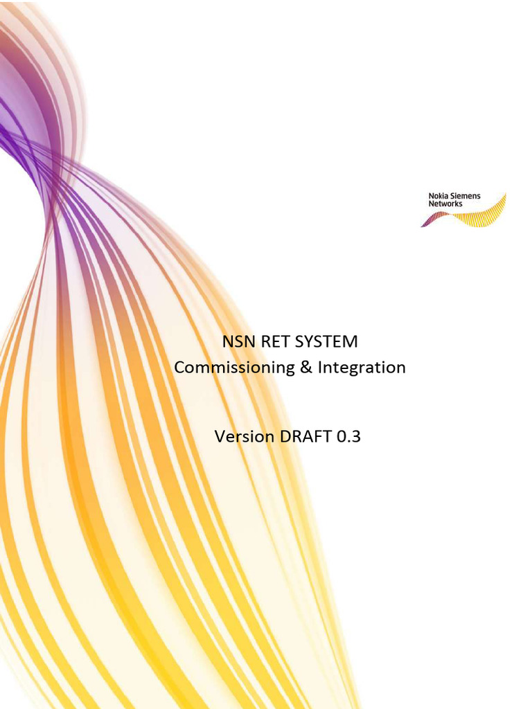 NSN RET SYSTEM Commissioning Integration - v0 3 | PDF