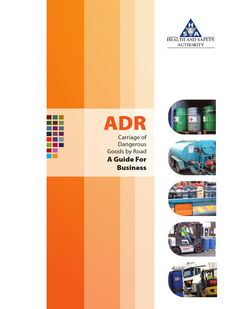 Guide to ADR for Dangerous Goods Transport | PDF | Dangerous Goods ...