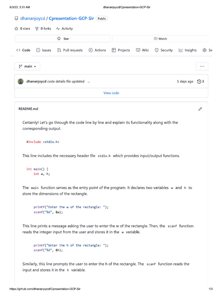 Code Details - 1 | PDF