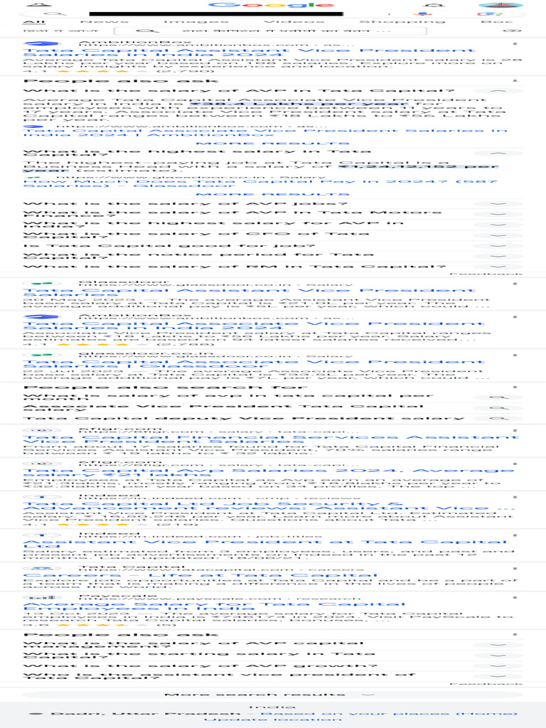 what-is-salary-of-avp-in-tata-capital-google-search-pdf