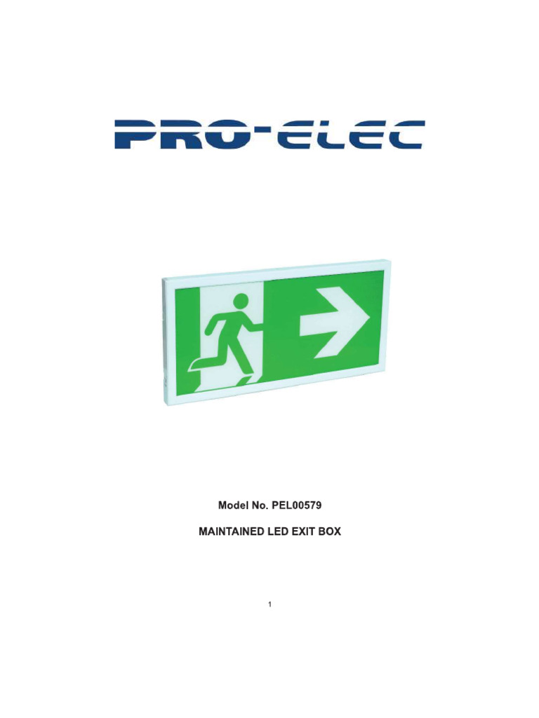 Emergency exit light pdf