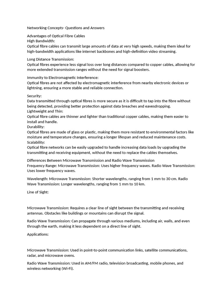 Networking Concepts | PDF