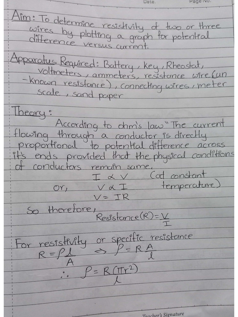 Verify Ohm's Law with Galvanometer Experiment | PDF | Optics ...
