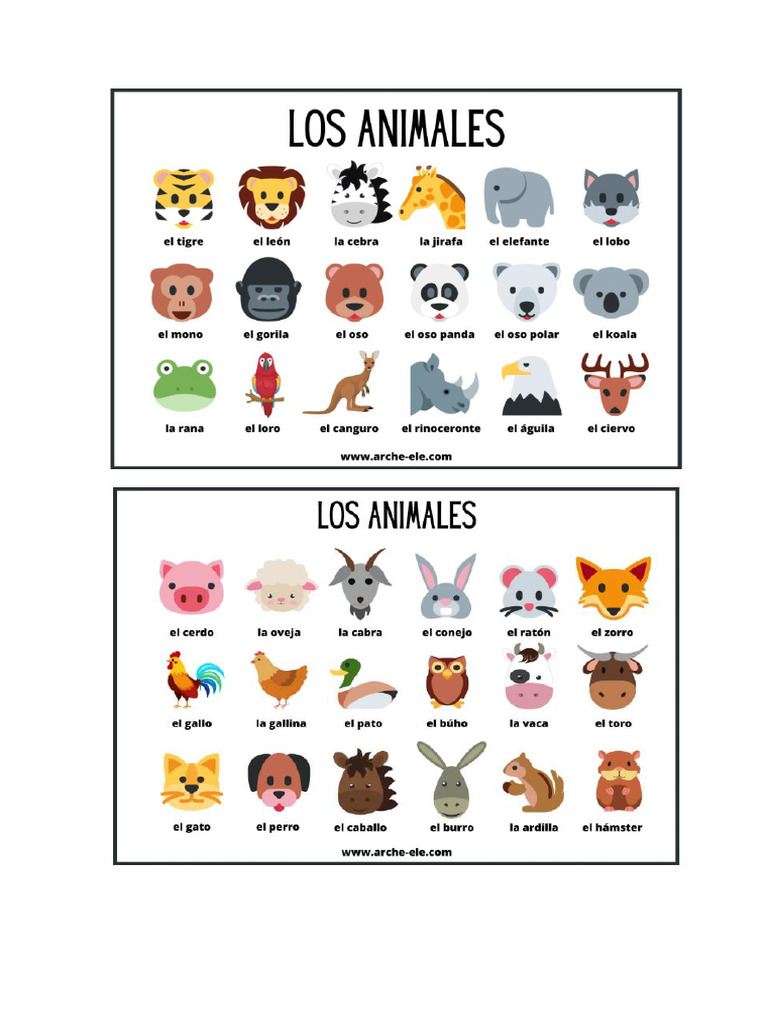 Animales | PDF